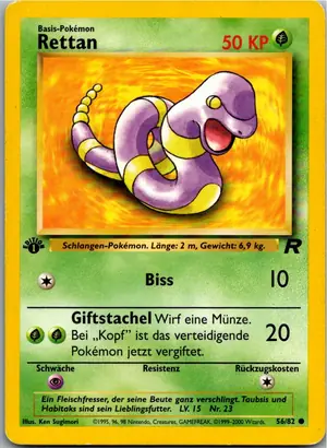 Pokémon-Karte Rettan 56/82 Team Rocket