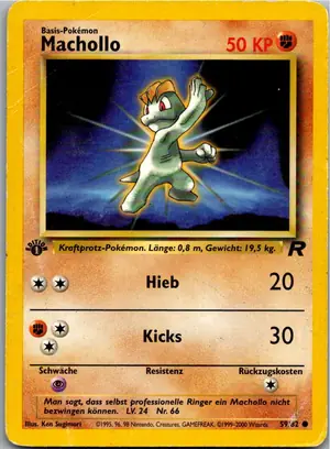 Pokémon-Karte Machollo 59/82 Team Rocket