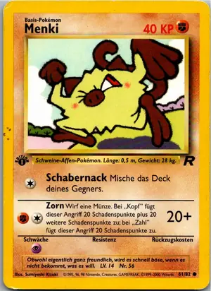 Pokémon-Karte Menki 61/82 Team Rocket