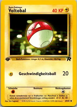 Pokémon-Karte Voltobal 69/82 Team Rocket
