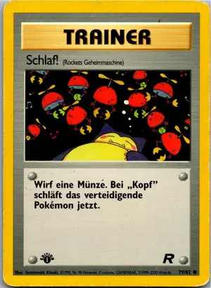 Pokémon-Karte Schlaf! 79/82 Team Rocket