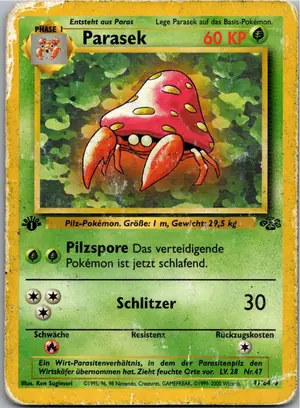 Pokémon-Karte Parasek 41/64 Dschungel
