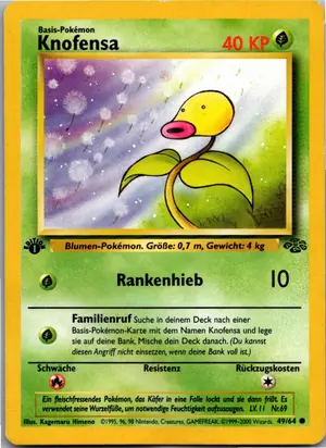 Pokémon-Karte Knofensa 49/64 Dschungel