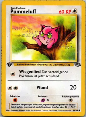 Pokémon-Karte Pummeluff 54/64 Dschungel