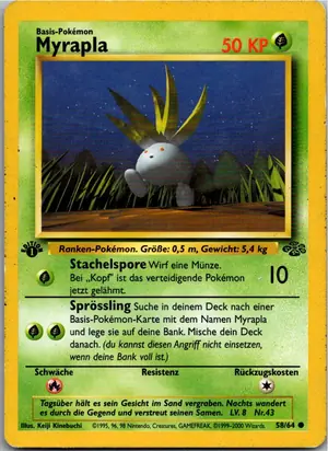Pokémon-Karte Myrapla 58/64 Dschungel