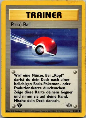 Pokémon-Karte Poké-Ball 64/64 Dschungel