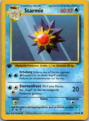 Pokémon-Karte Starmie 64/102 Grundset