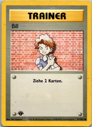 Pokémon-Karte Bill 91/102 Grundset
