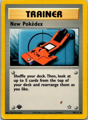 Pokémon-Karte New Pokédex Neuer Pokédex 95/111 Neo Genesis