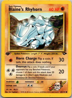 Blaine's Rhyhorn Exemplar 9,25 €