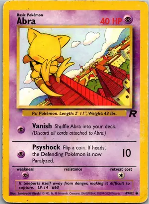 Pokémon-Karte Abra 49/82 Team Rocket