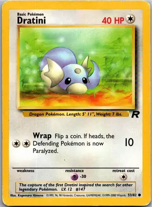 Pokémon-Karte Dratini 53/82 Team Rocket