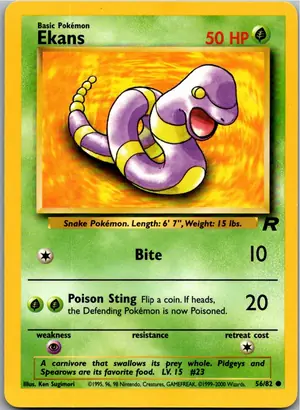 Pokémon-Karte Ekans Rettan 56/82 Team Rocket
