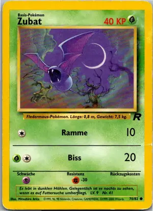Pokémon-Karte Zubat 70/82 Team Rocket
