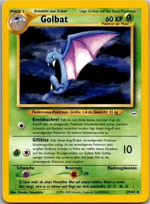 Pokémon-Karte Golbat 29/64 Neo Revelation