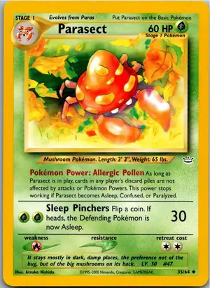 Pokémon-Karte Parasect Parasek 35/64 Neo Revelation