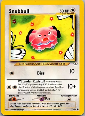 Pokémon-Karte Snubbull 55/64 Neo Revelation