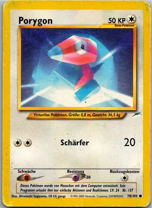 Pokémon-Karte Porygon 78/105 Neo Destiny