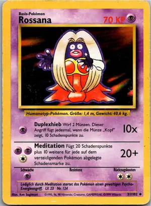 Pokémon-Karte Rossana 31/102 Grundset