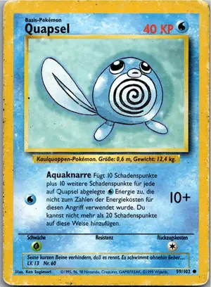 Pokémon-Karte Quapsel 59/102 Grundset