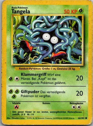 Pokémon-Karte Tangela 66/102 Grundset