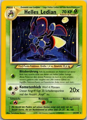 Pokémon-Karte Helles Ledian 24/105 Neo Destiny