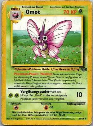 Pokémon-Karte Omot 29/64 Dschungel