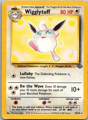 Pokémon-Karte Wigglytuff Knuddeluff 32/64 Dschungel
