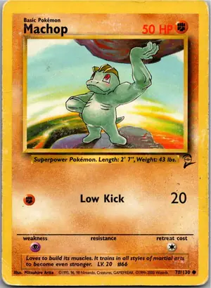 Pokémon-Karte Machop Machollo 78/130 Base Set 2