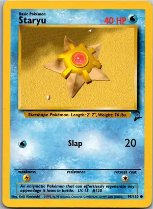 Pokémon-Karte Staryu Sterndu 95/130 Base Set 2
