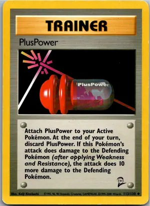 Pokémon-Karte PlusPower 113/130 Base Set 2