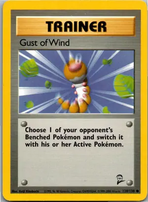 Pokémon-Karte Gust of Wind 120/130 Base Set 2