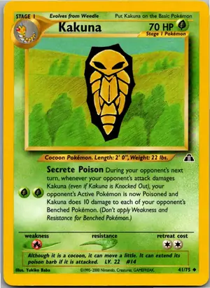 Pokémon-Karte Kakuna Kokuna 41/75 Neo Entdeckung