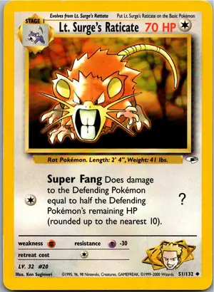 Lt. Surge's Raticate Exemplar 4,95 €