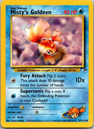 Pokémon-Karte Misty's Goldeen 85/132 Gym Heroes