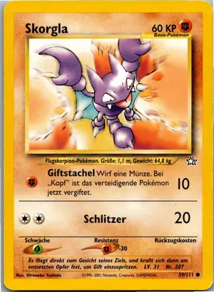 Pokémon-Karte Skorgla 59/111 Neo Genesis