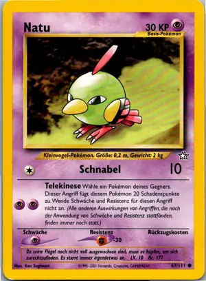 Pokémon-Karte Natu 67/111 Neo Genesis