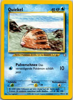 Pokémon-Karte Quiekel 79/111 Neo Genesis