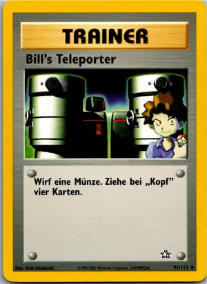Pokémon-Karte Bills Teleporter 91/111 Neo Genesis