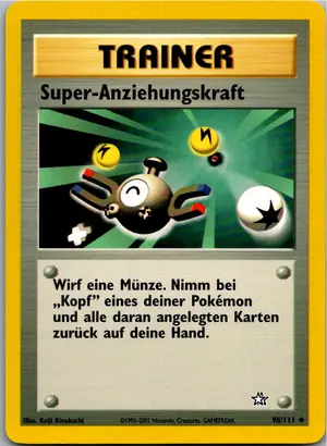 Pokémon-Karte Super-Anziehungskraft 98/111 Neo Genesis