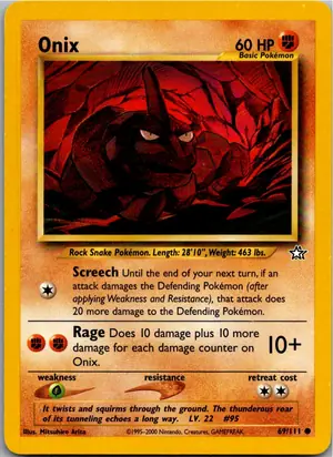 Pokémon-Karte Onix 69/111 Neo Genesis