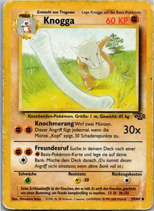 Pokémon-Karte Knogga 39/64 Dschungel