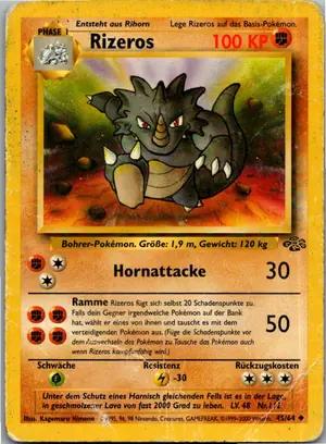 Pokémon-Karte Rizeros 45/64 Dschungel