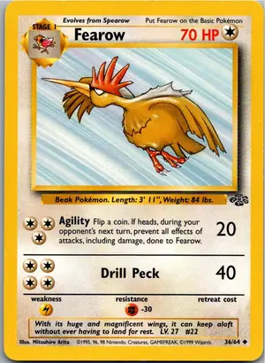 Pokémon-Karte Fearow Ibitak 36/64 Dschungel