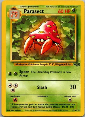 Pokémon-Karte Parasect Parasek 41/64 Dschungel