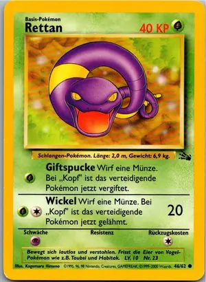Pokémon-Karte Rettan 46/62 Fossil