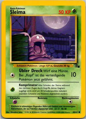 Pokémon-Karte Sleima 48/62 Fossil