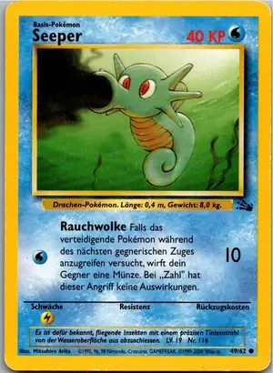 Pokémon-Karte Seeper 49/62 Fossil