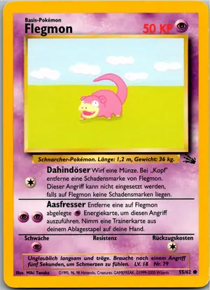 Pokémon-Karte Flegmon 55/62 Fossil