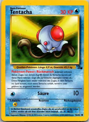 Pokémon-Karte Tentacha 56/62 Fossil